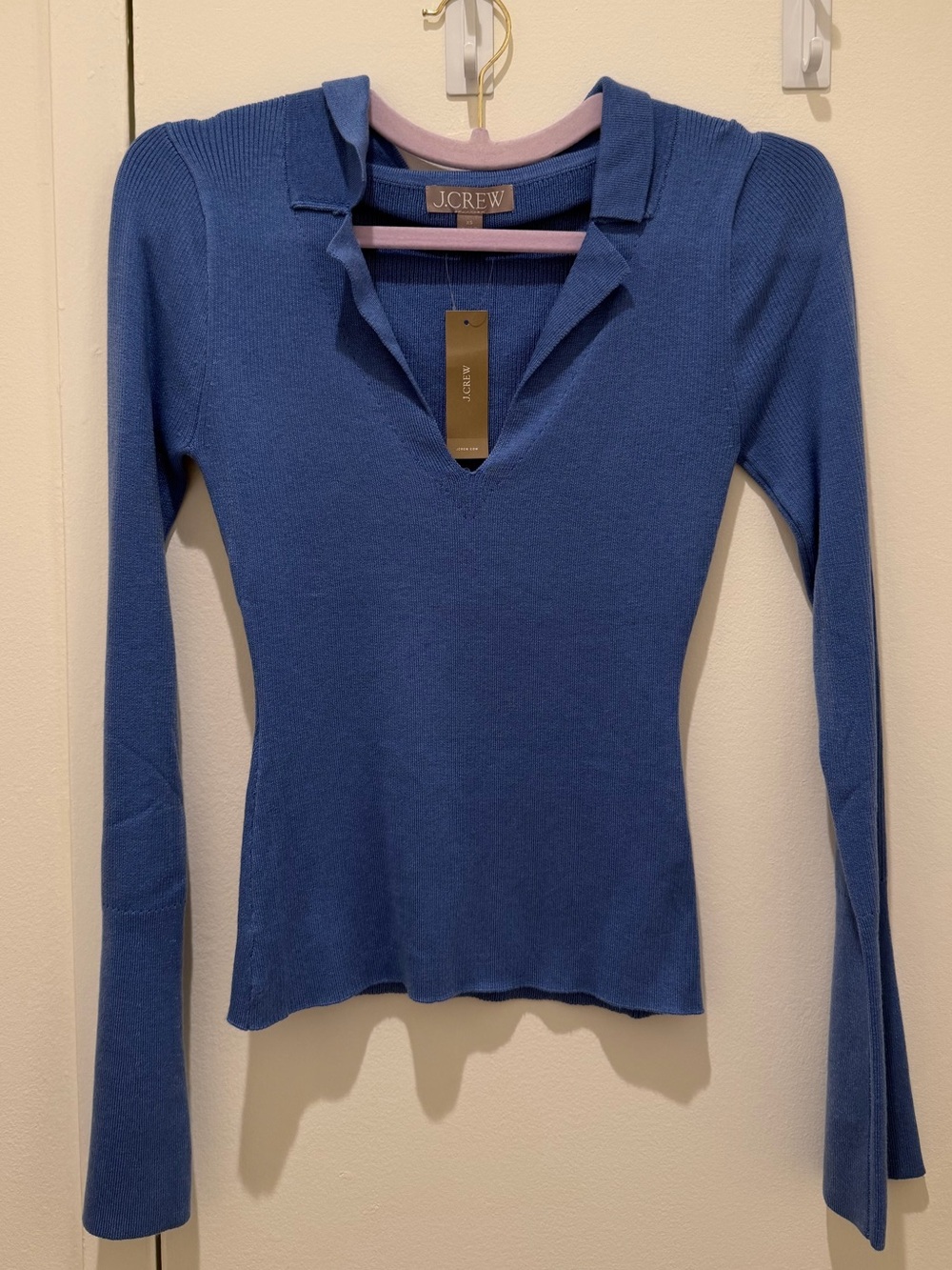 J. Crew Fitted Pullover Collared Sweater/Blouse